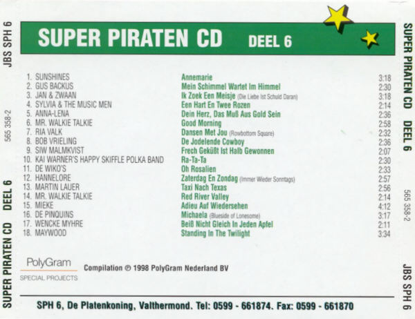 Super Piraten Cd Deel 06 : Back